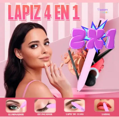 LAPIZ MULTIGLOW™  2x1 🇺🇸 MAKE UP 4 en 1 + EBOOK GRATIS